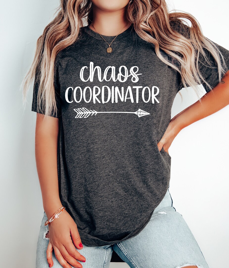 Womens Chaos Coordinator Mom Of Boys T-Shirt Womens Chaos Coordinator Mom Of Boys T-Shirt